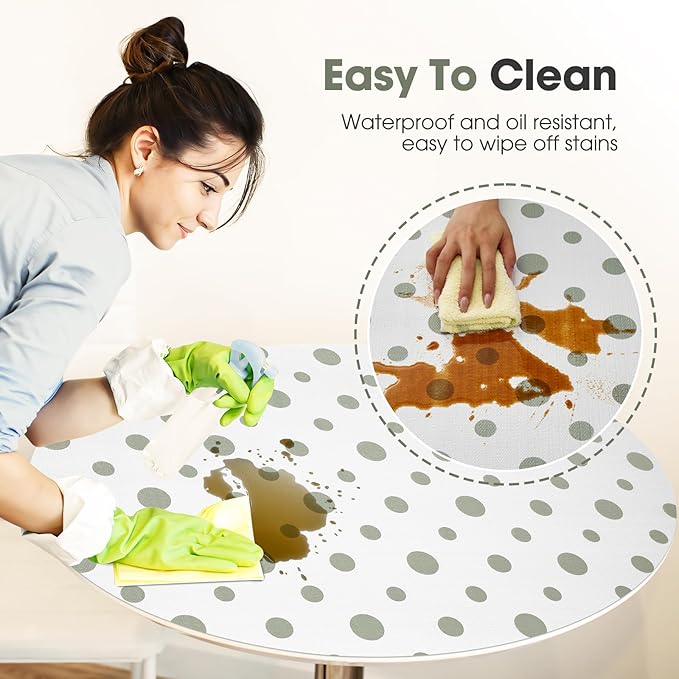 Beautysaid Shelf and Drawer Liner for Kitchen Cabinet, Non Adhesive Non Slip Shelf Paper Waterproof Washable Thickened for Dresser Pantry Shelve Bathroom Protector Liner(Polka Dot,23.6 in x 30 FT)