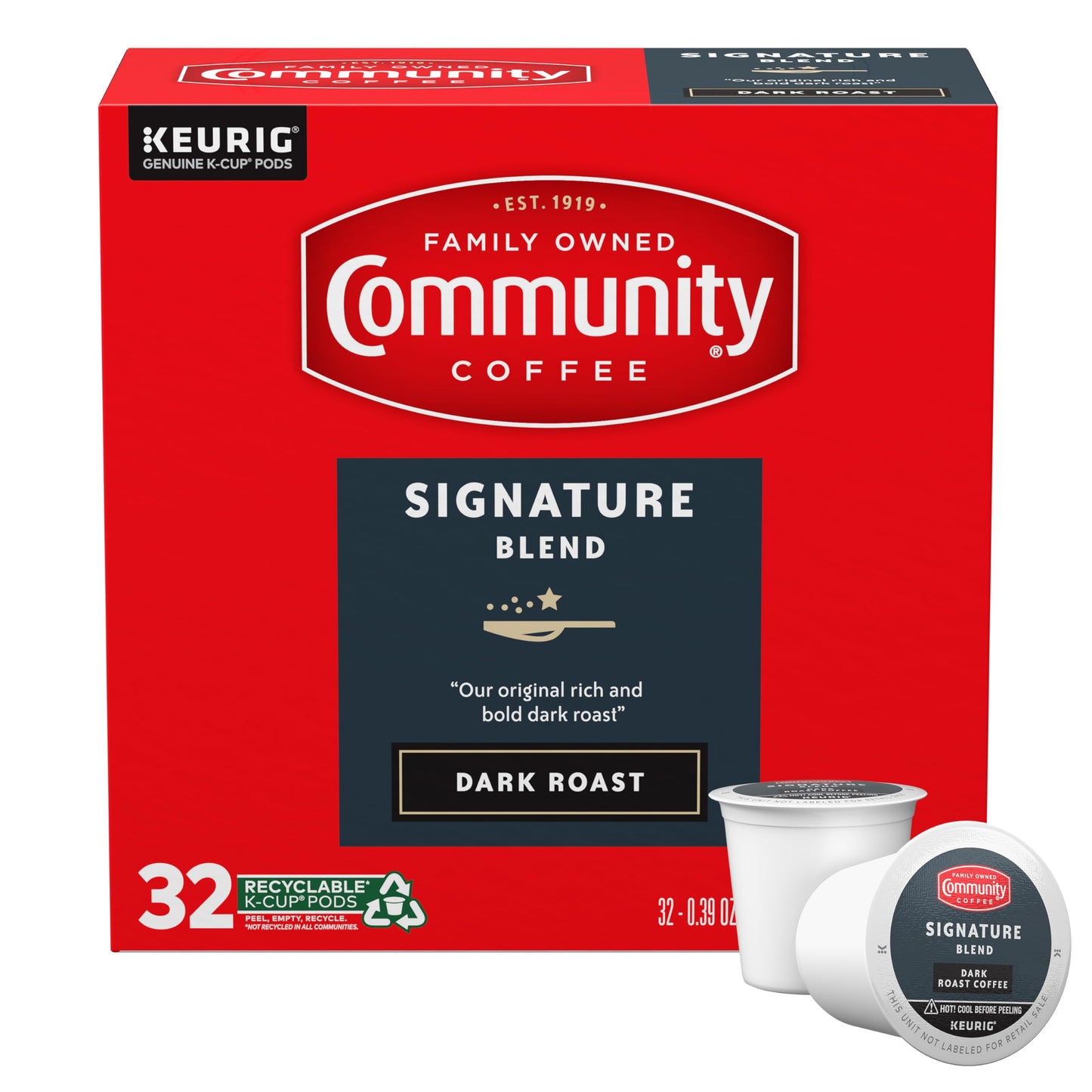 Community Coffee Grandma's Sugar Cookie Keurig K-Cup Pods, Limited Edition Holiday Flavor, Natural Ingredients, 10 Count (Pack of 6)