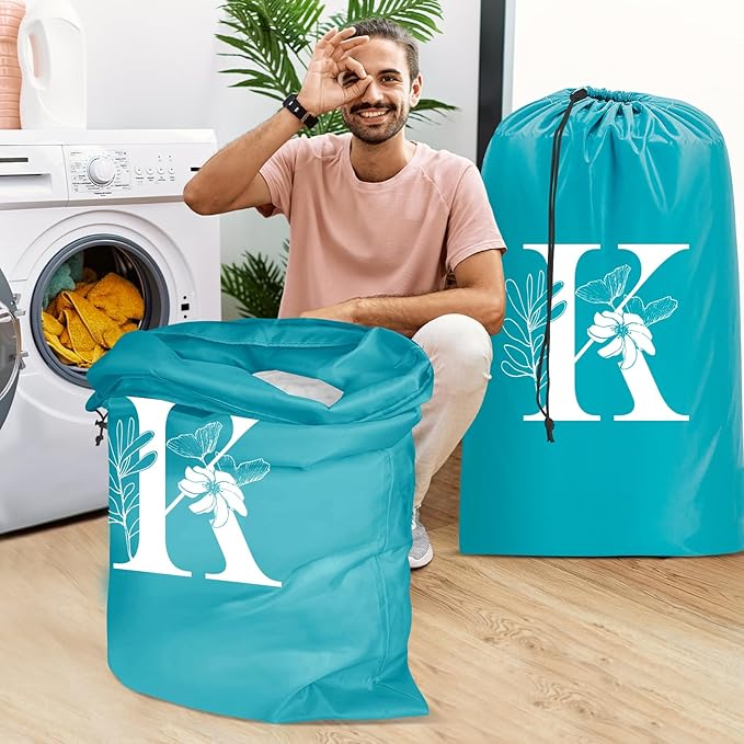 Sylfairy 2 Pack Extra Large Travel Laundry Bag, Dirty Clothes Organizer with Drawstring,Heavy Duty Travel Laundry Bags
