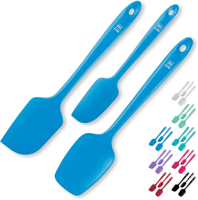DI ORO Silicone Spatula Set - 600F Heat Resistant, 3-Pc Lavender