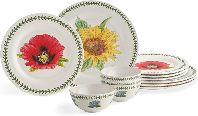 Portmeirion Botanic Garden 12-Piece Dinnerware Set - Service for 4