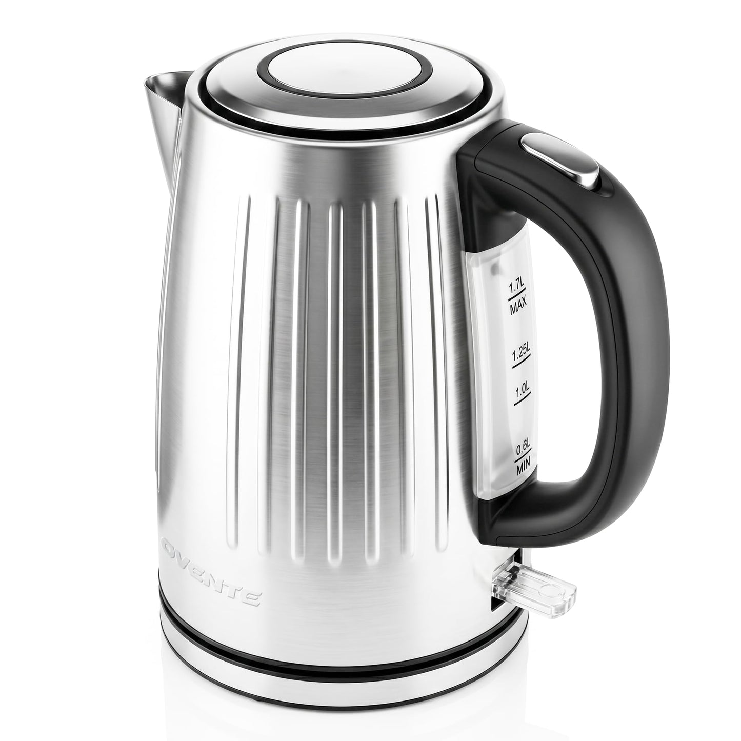 OVENTE 1.7L Stainless Steel Electric Kettle, 1750W Power, Maroon KS711M
