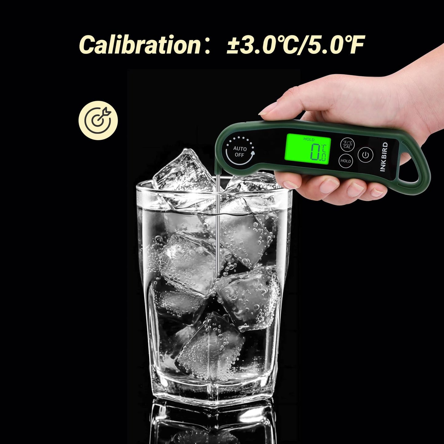 INKBIRD 0.5S Waterproof Instant Read Meat Food Thermometer for Cooking