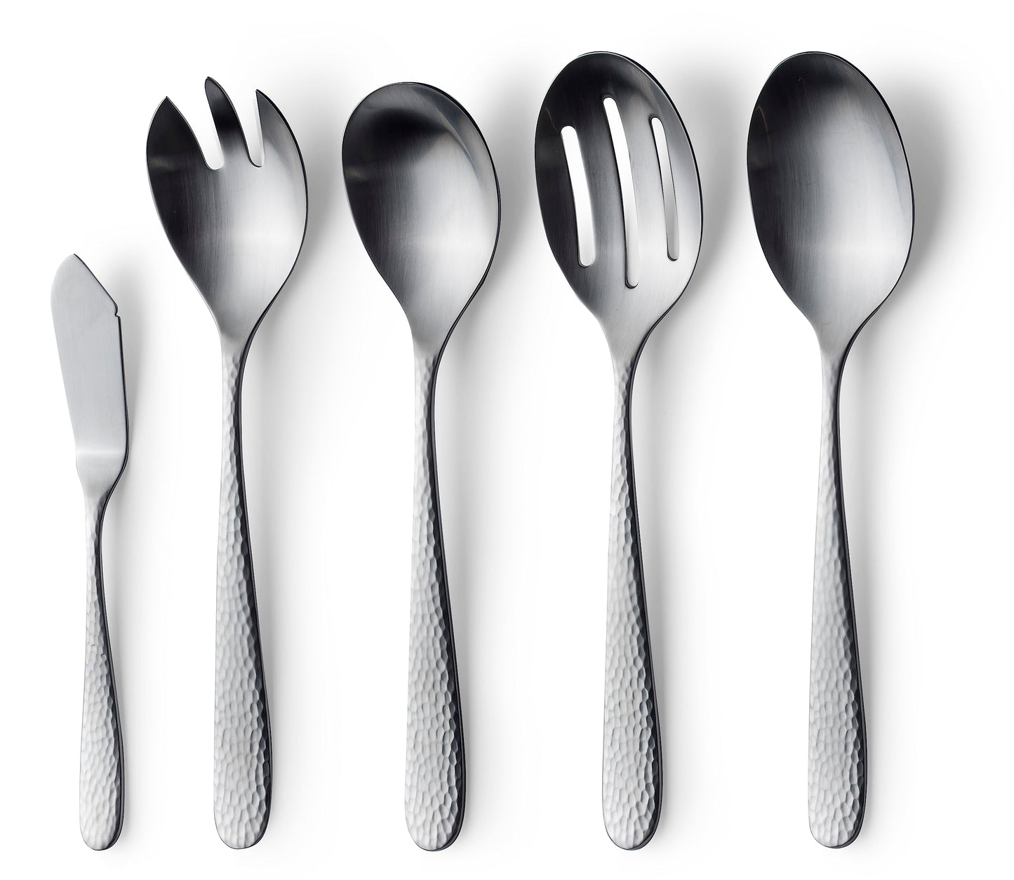 Danialli Matte Silverware Set, 18/10 Stainless Steel Satin Flatware, Modern Brushed Finish Cutlery, Dishwasher Safe & Durable, Built to Last (40-Piece, Marettimo)