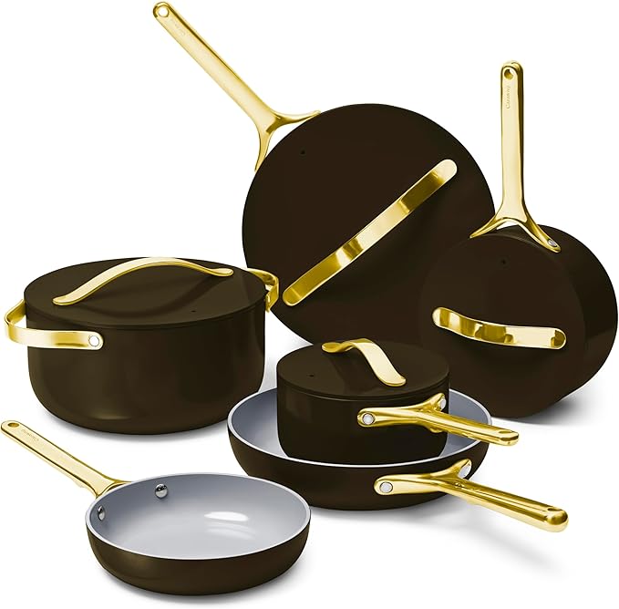 Caraway 16-Piece Deluxe Non-Stick Ceramic Cookware Set