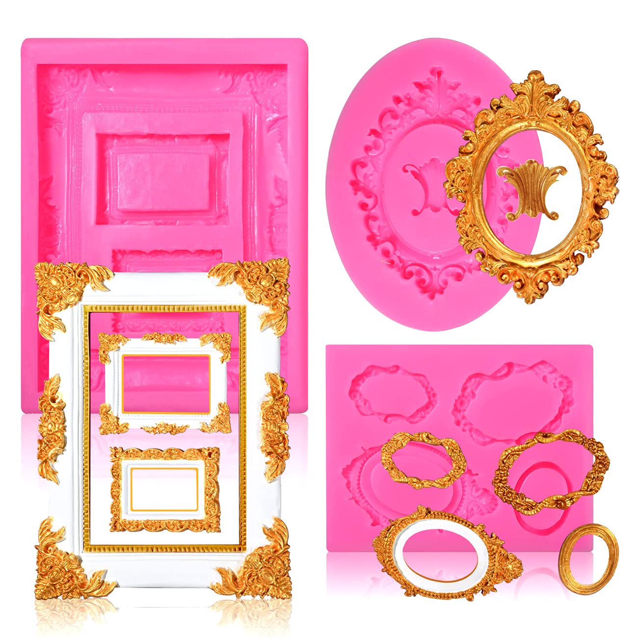 Sakolla Graduation Fondant Molds Silicone Doctoral Cap Diploma Chocolate Candy Molds Congrats Grad Congratulations Mould Cake Toppers Party Decorations for 2026 Graduation Celebration