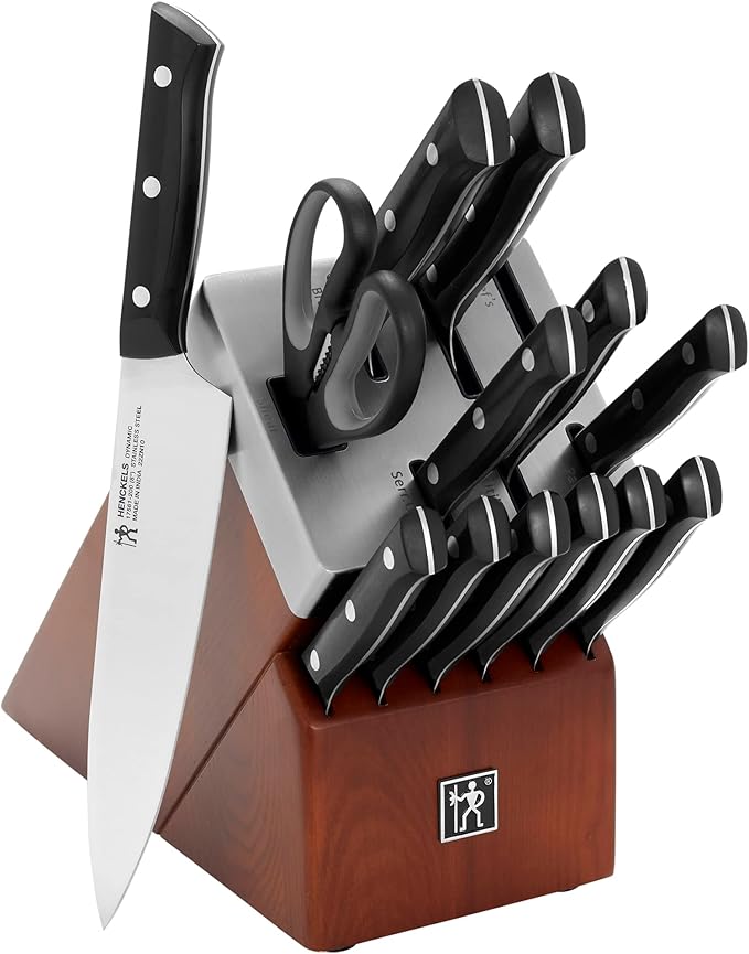 Henckels Dynamic 14-Pc Knife Block Set, Razor-Sharp German Engineered