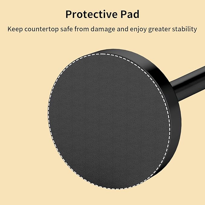 YUMORE Hand Towel Holder Stand Countertop Towel Rack Free Standing Towel Bar Hanger for Bathroom Kitchen Pro Matte Black