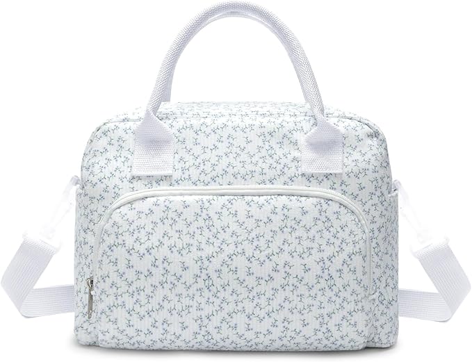 MEXS Insulated Lunch Bag for Women Men Large Reusable Lunch Box Adult Leakproof Portable Cooler Tote Bags for Work Picnic (lavender)