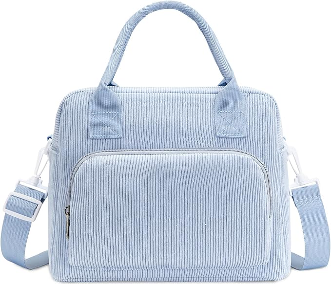 Lunch Bag Women Lunch Box for Women Adult Cute Insulated Lunch Bag Lager Cooler Lunch Tote Bags for Work Picnic (Blue)