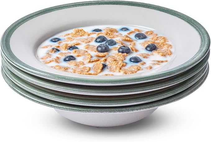 Portmeirion Potter's Mist Oatmeal Bowl - Red, Set of 4