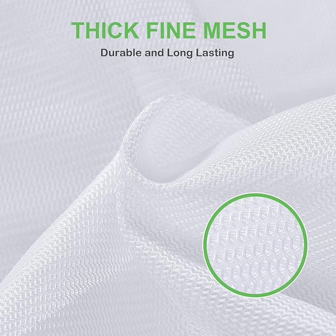 OTraki Large Mesh Washing Bag 43 x 35 in XL Laundry Bag Washer Machine Net Protector Large Washer Bag for Travel Camp College Student Dress Bedding Blanket Sheet Don't Drying, Melting 140-176℉ Blue