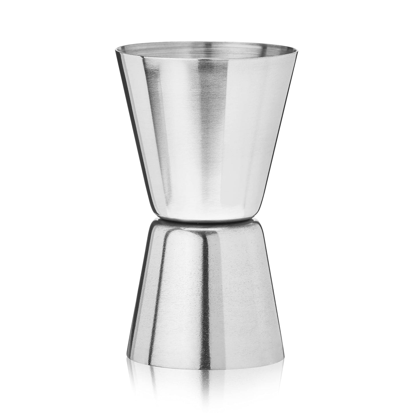 True Vista Stainless Steel Double Jigger for Bartending, Cocktail Measuring Jiggers for Margarita, Whiskey Sour, Bloody Mary, Mocktails and Other Drinks, Home Bar Accessories, 6 oz & 1 oz, Set of 1