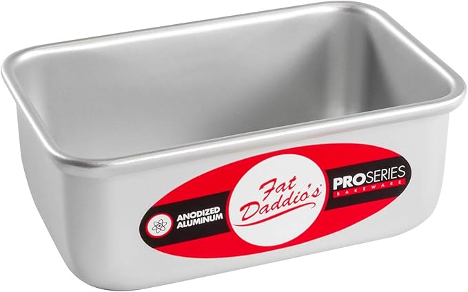 Fat Daddio's BP-5643 Anodized Aluminum Bread Loaf Pan, 9 x 5 x 2.5 inch