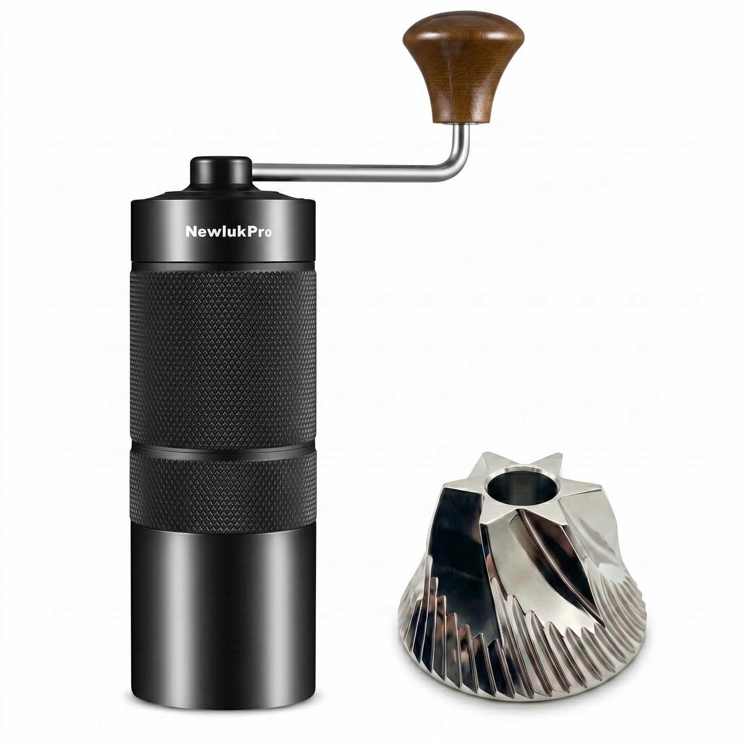 NewlukPro M6 Manual Coffee Grinder for Espresso Pour Over French Press Moka