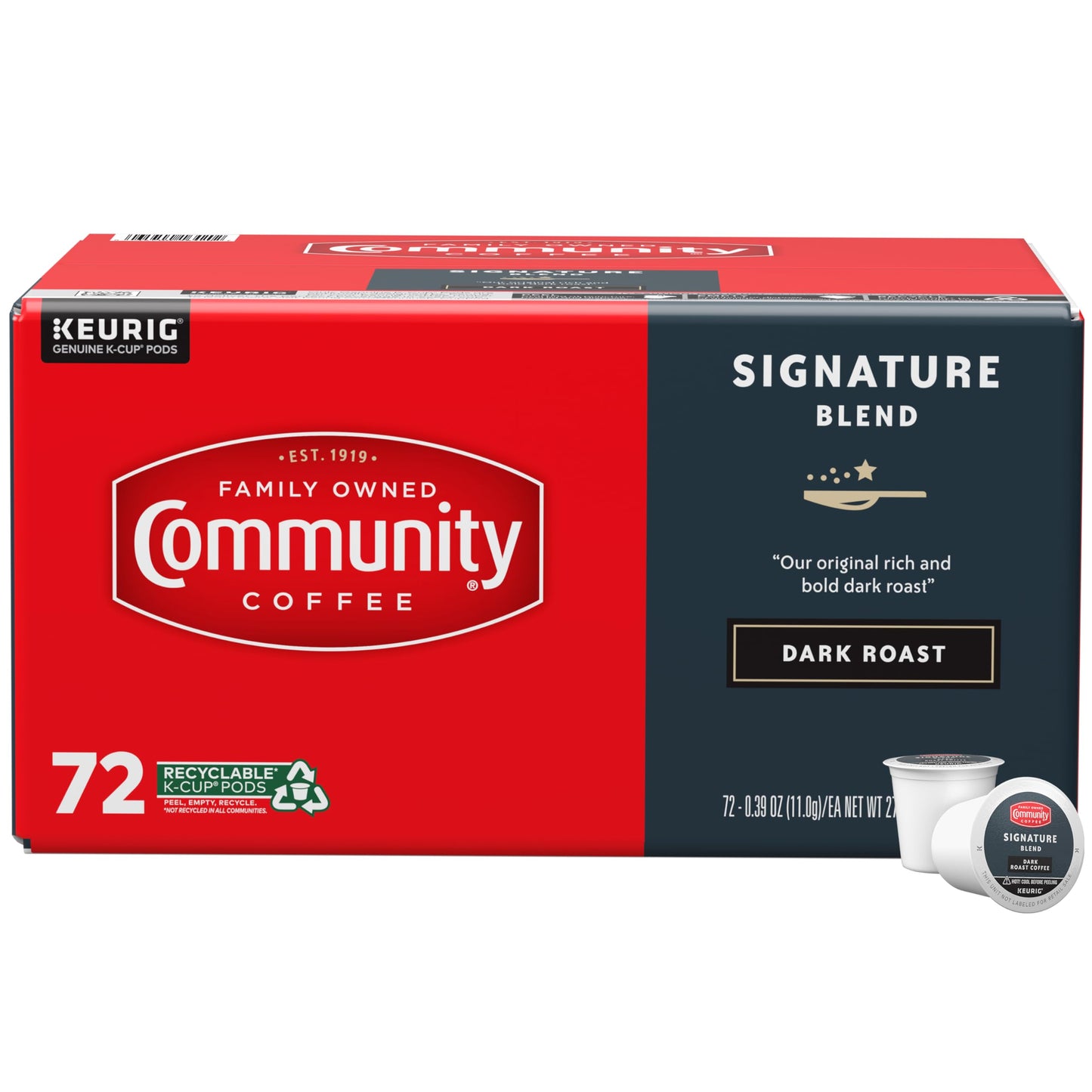 Community Coffee Grandma's Sugar Cookie Keurig K-Cup Pods, Limited Edition Holiday Flavor, Natural Ingredients, 10 Count (Pack of 6)
