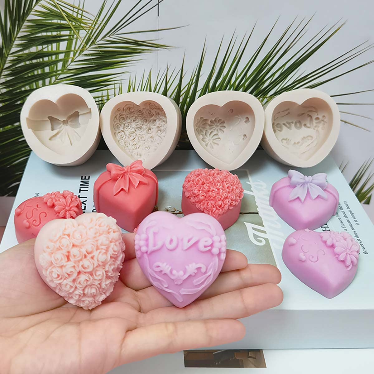 2 Pack Dinosaur Silicone Mold - Resin Candle & Easter Egg Mold - Animal & Cartoon Mold for Home Decoration