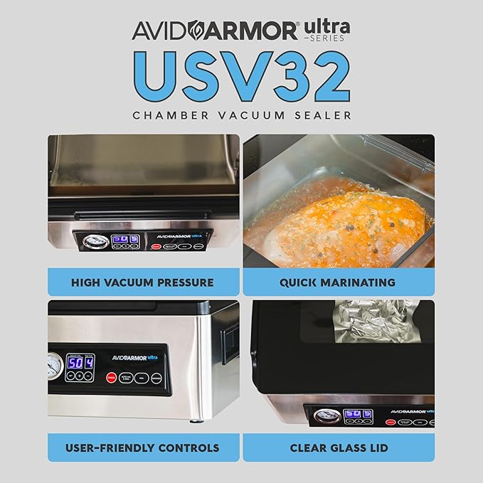 Avid Armor USV32 Chamber Vacuum Sealer Machine for Foods, Soups & Liquids
