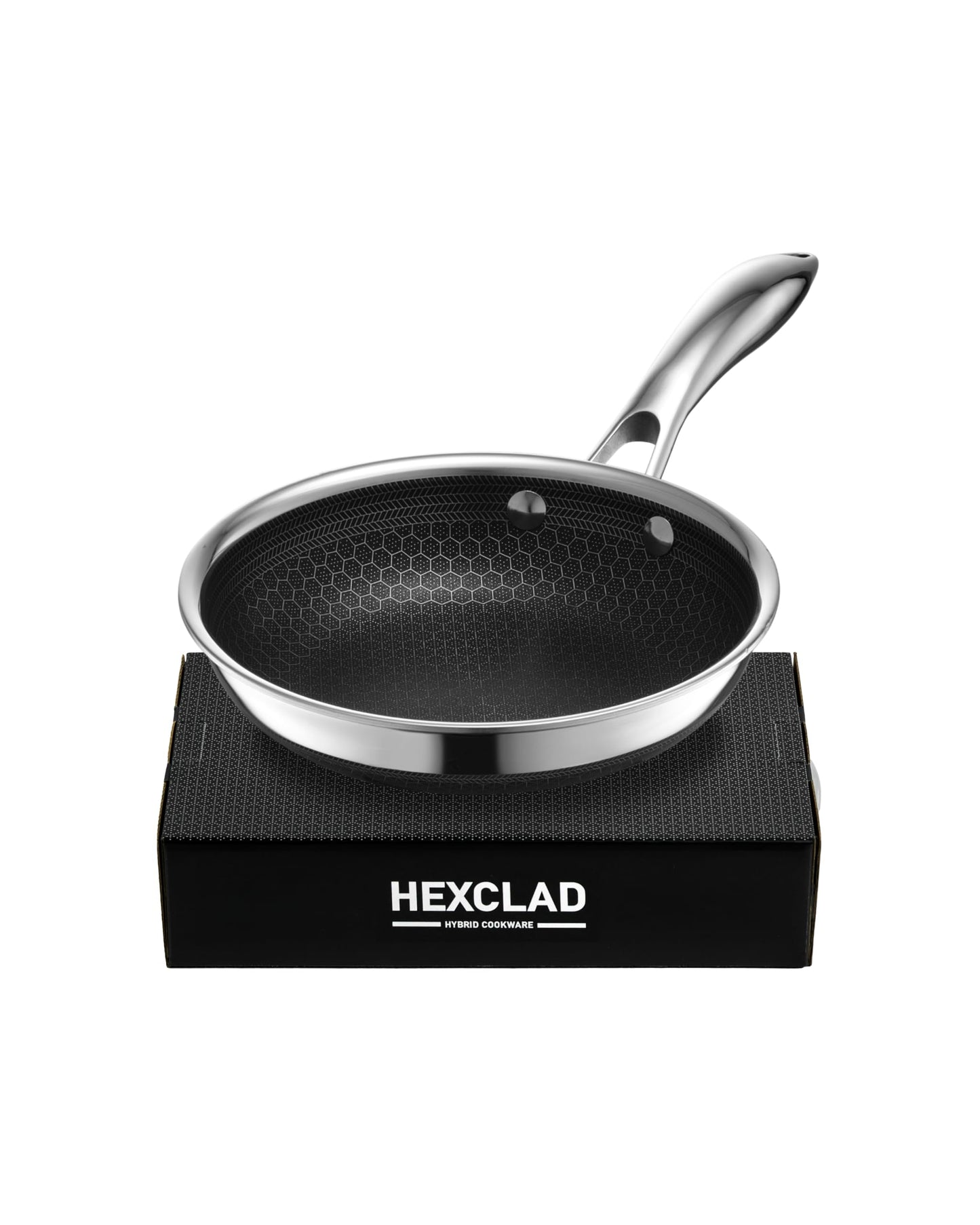 HexClad 10" Hybrid Nonstick Frying Pan with Lid, Dishwasher & Oven Safe