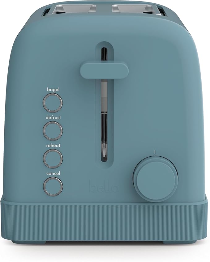 bella 2-Slice Toaster with Extra Wide Slots and 6-Shade Control, Blossom