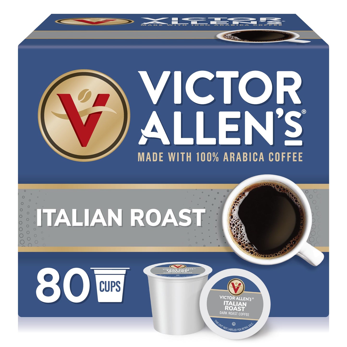 Victor Allen's Coffee Variety Pack (Morning Blend, 100% Colombian, Donut Shop Blend, and French Roast), 42 Count, Single Serve Coffee Pods for Keurig K-Cup Brewers