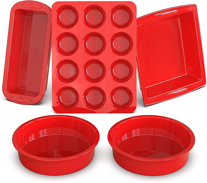 4 Pack Silicone Bread and Loaf Pans