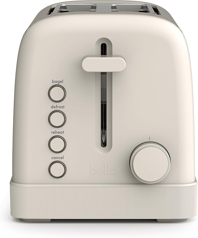 bella 2-Slice Toaster with Extra Wide Slots and 6-Shade Control, Blossom