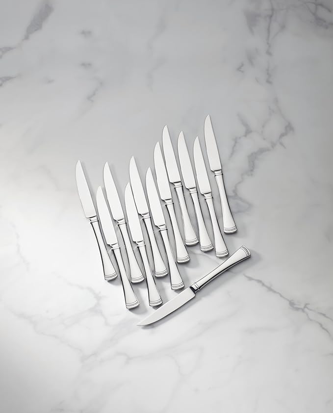 Lenox Portola Steak Knives Silverware Set for 12, Flatware
