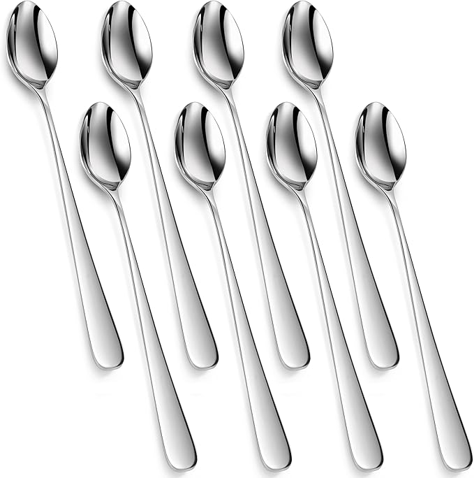 KEAWELL Premium Louise 4-Piece 9-Inch 18/10 Iced Tea Spoons (9 inch, 4)