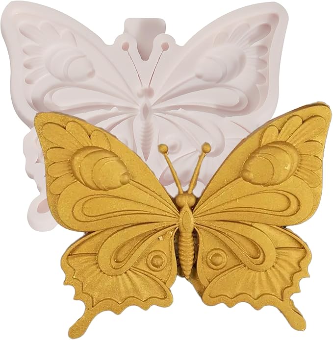 nklbio 1 Pcs Exquisite Butterfly Fondant Mold for Cake Decoration