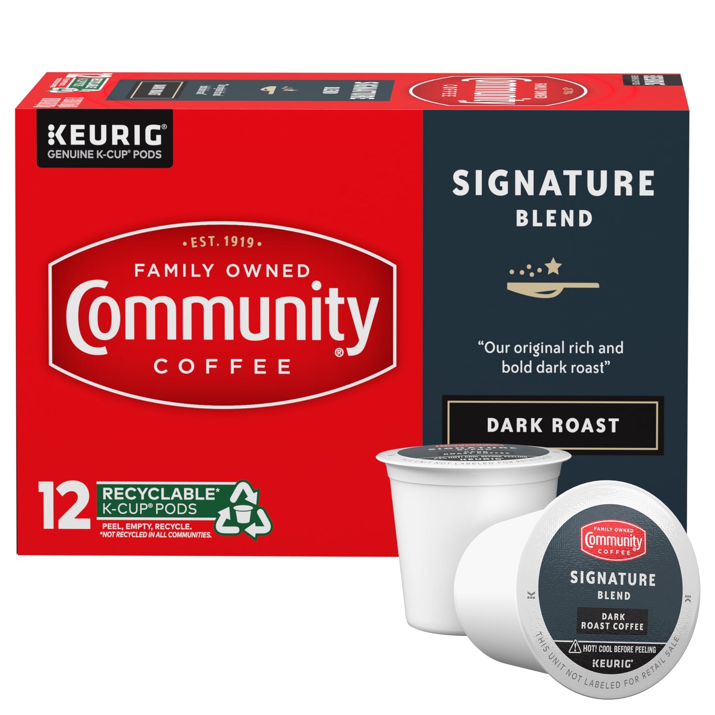 Community Coffee Grandma's Sugar Cookie Keurig K-Cup Pods, Limited Edition Holiday Flavor, Natural Ingredients, 10 Count (Pack of 6)