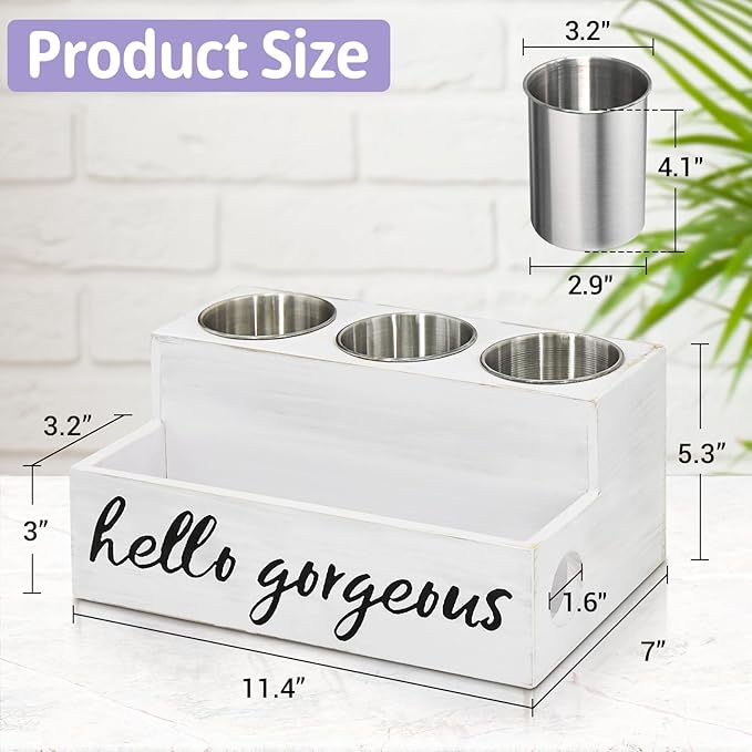 UNISTYLE Hair Dryer Holder Countertop Hair Tool Blow Dryer Holder, Hair Accessories Organizer for Bathroom Decor Supplies Storage and Vanity Caddy for Styling Accessories