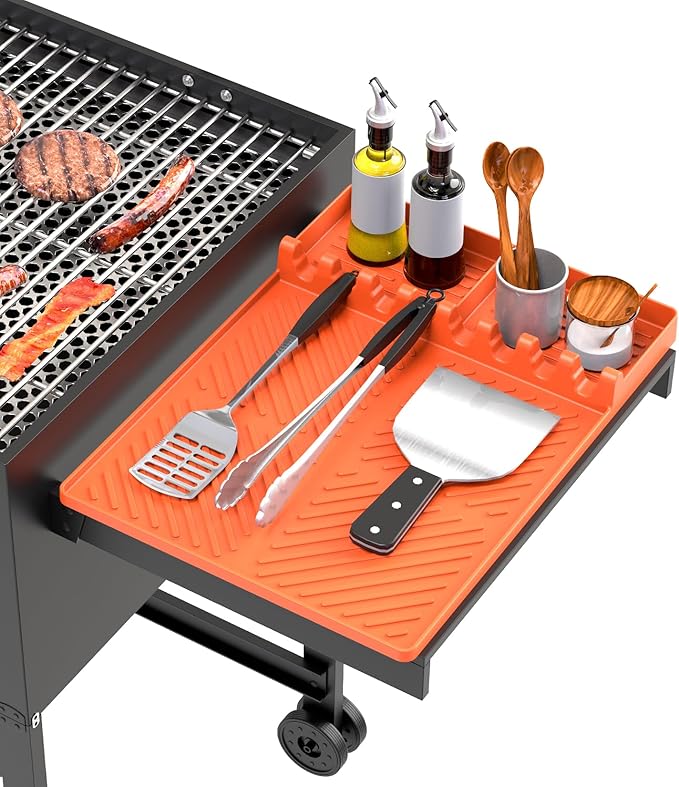 Silicone Grill Mat Compatible with Blackstone, Grey