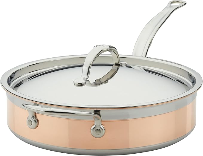 Hestan - CopperBond Collection - 100% Pure Copper Frying Pan, Induction Cooktop Compatible, 12.5-Inch
