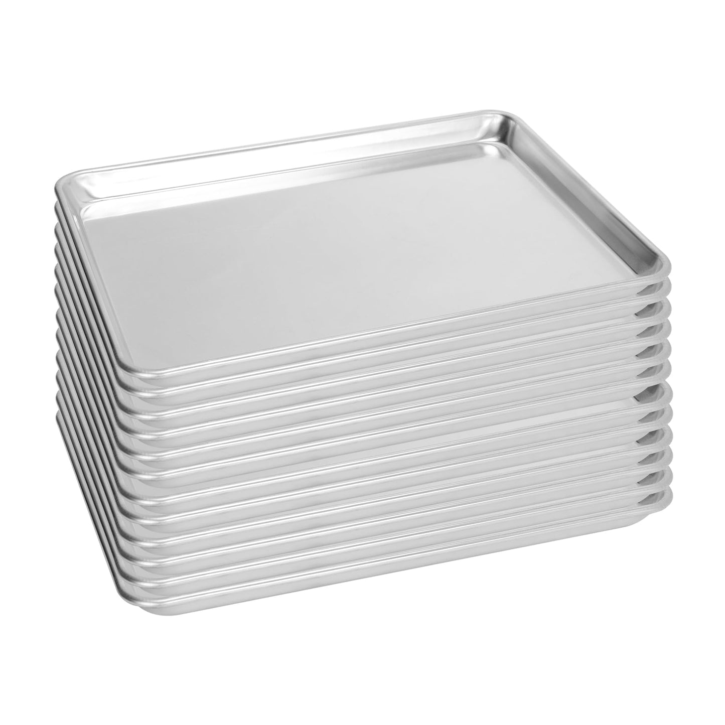 FSUON 6 Pack Aluminum Baking Sheet Pan, 21 x 15 in