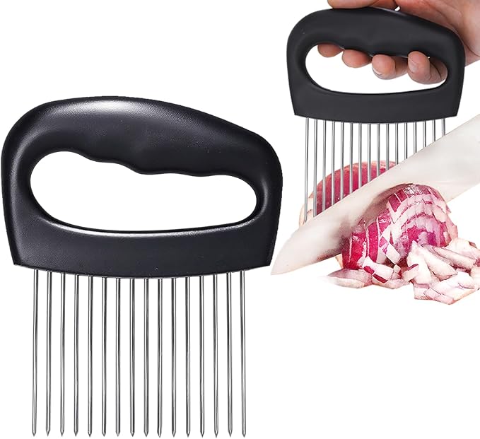 JAYVAR Extra-Large Onion Holder for Slicing, 304 Stainless Steel