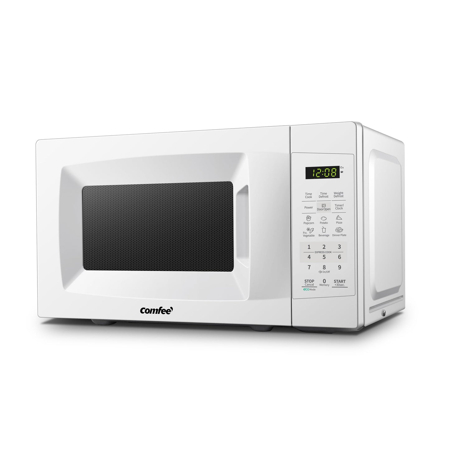 COMFEE' Countertop Microwave Oven, 0.7 Cu.Ft, 700W,Pearl White, ECO Mode