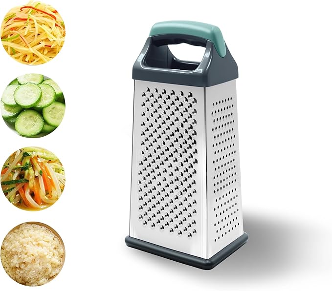 Kofebe Box Grater for Kitchen 6 Sided