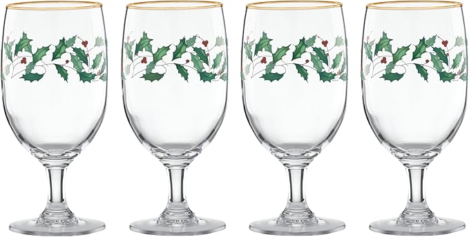 Lenox Holiday 5-Piece Whiskey Christmas Decanter and Glass Set