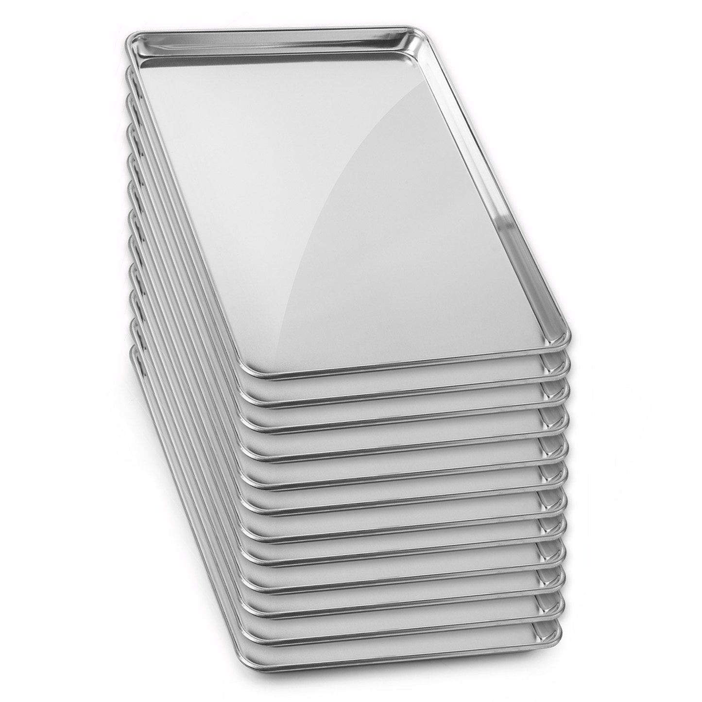 GRIDMANN 13" x 18" Commercial Grade Perforated Aluminum Baking Sheet Pan, Half Size Baking Tray - 6 Pans