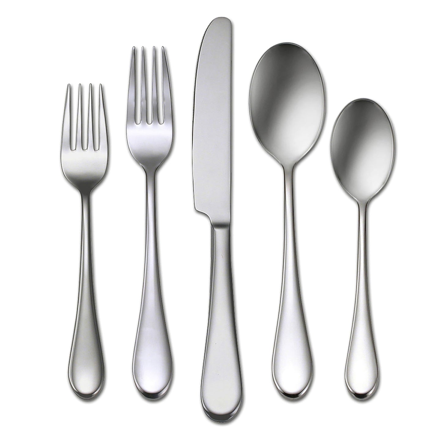 Oneida Icarus Satin 45-Piece 18/0 Silverware Set for 8, Flatware