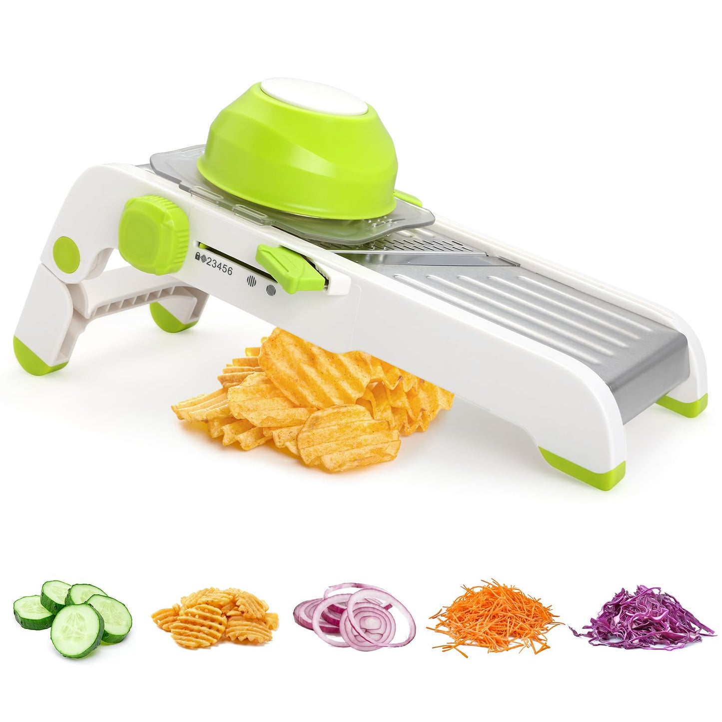 Foyucool Mandoline Slicer for Kitchen, Adjustable Vegetable Potato Slicer
