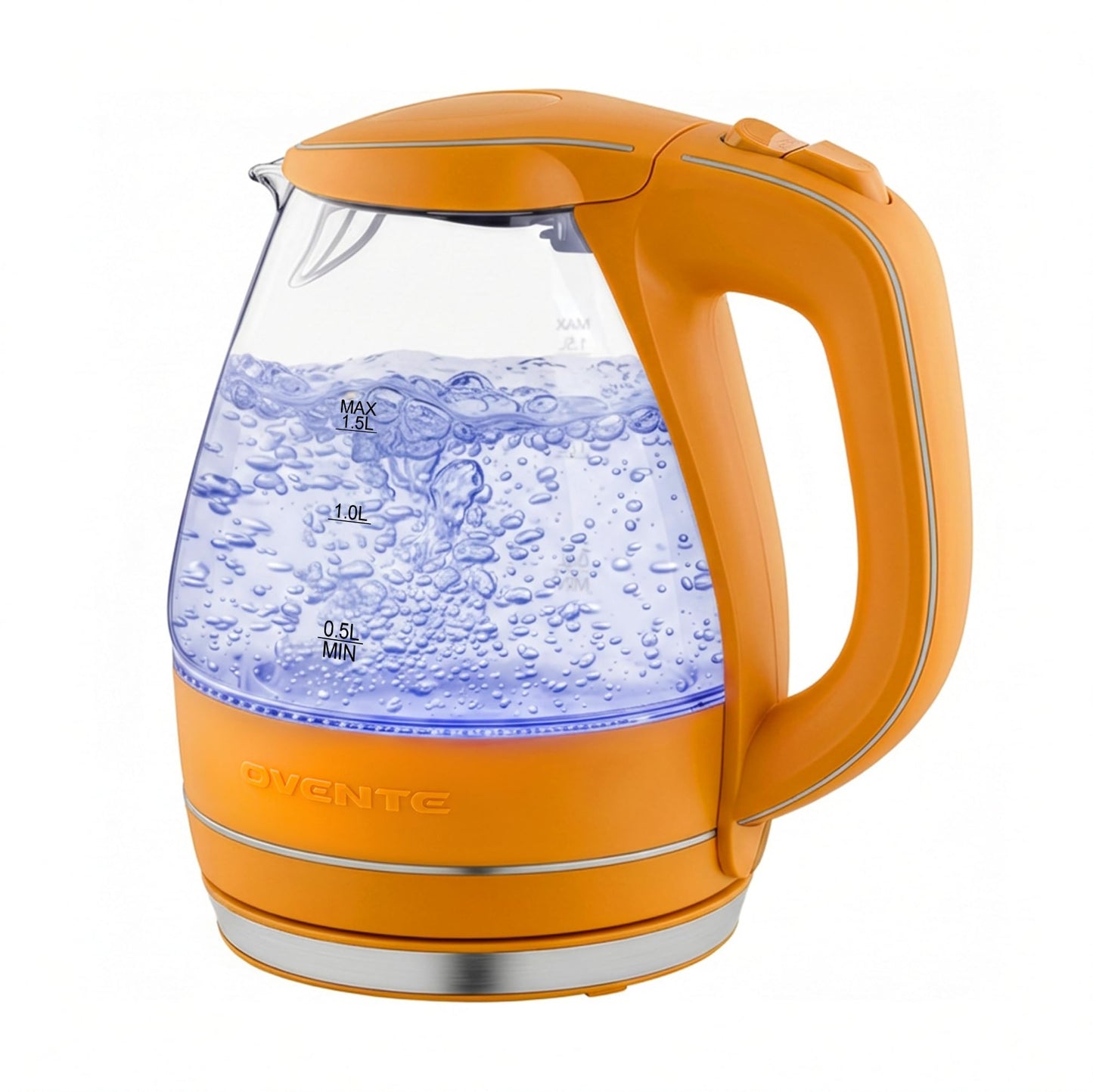OVENTE 1.5L Glass Electric Kettle Water Boiler, Green KG83G