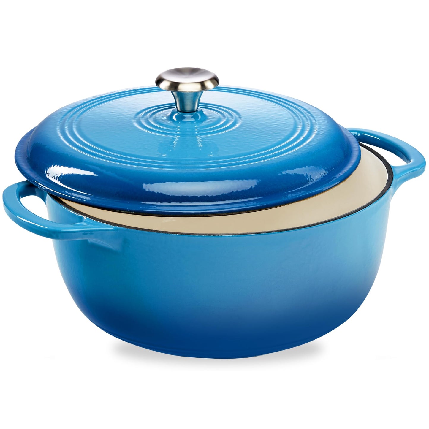Best Choice Products 7.5 Quart Enamel Cast-Iron Round Dutch Oven, Family Style Heavy-Duty Pre-Seasoned Cookware for Home, Kitchen, Dining Room, Oven Safe w/Lid, Dual Handles - Graphite Gray