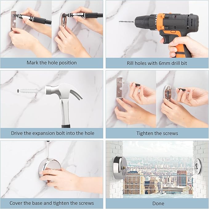 Retractable Clothesline 9.0 Feets, 304 Stainless Steel Clothes Line Dryer with Heavy Duty Adjustable Stainless Steel Rope String for Hanging Drying Bathroom, Laundry, Hotel, Indoor & Outdoor