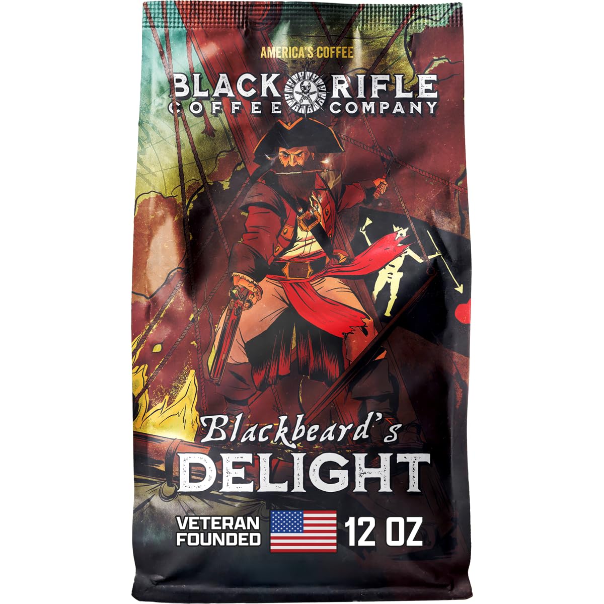 Black Rifle Coffee Dark Roast Ground Coffee Tactisquatch 18 oz