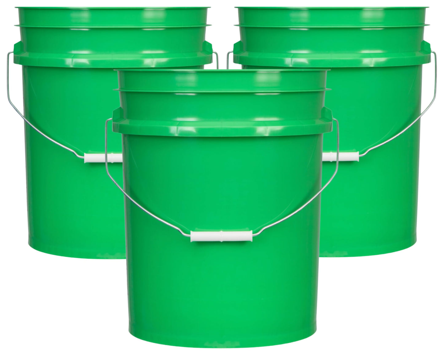 House Naturals 5 Gallon Premium HPDE Plastic Bucket - Made in USA Food Grade Container, BPA Free All Purpose Pail (5, Red)