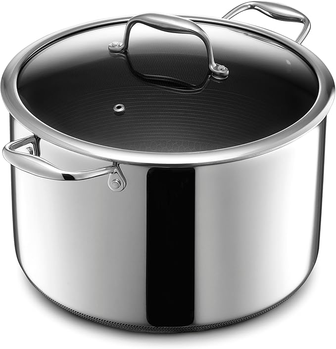 HexClad 6.5QT Hybrid Nonstick Braiser Dutch Oven with Lid, Induction Ready