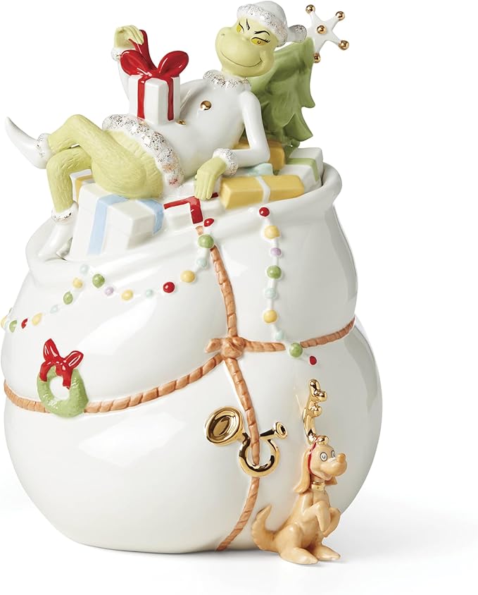 Lenox Merry Grinchmas Christmas Cookie Jar