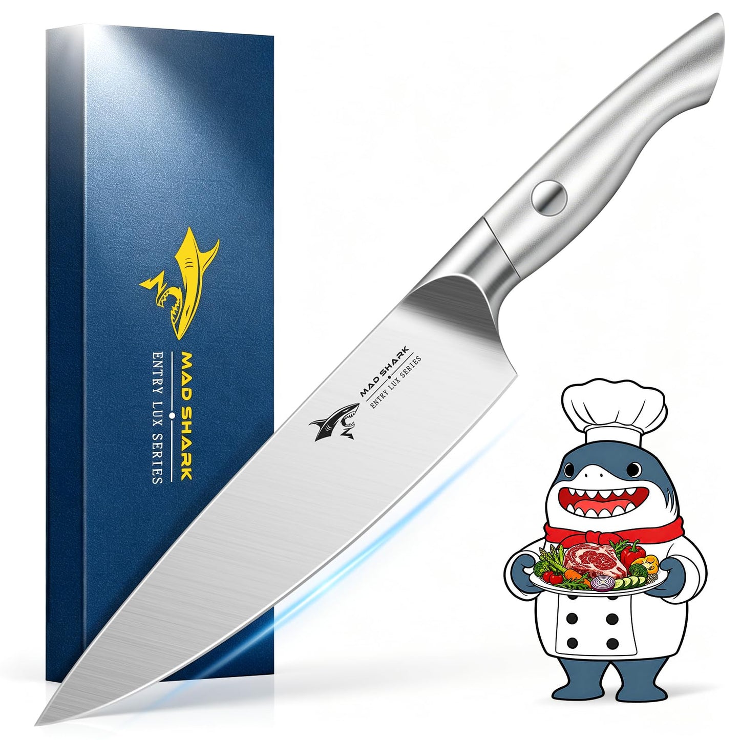 MAD SHARK Chef Knife 8 inch Chopping Knife High Carbon Stainless Steel